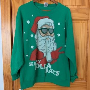 Ugly Christmas Sweater Sweatshirt Happy Holla Days